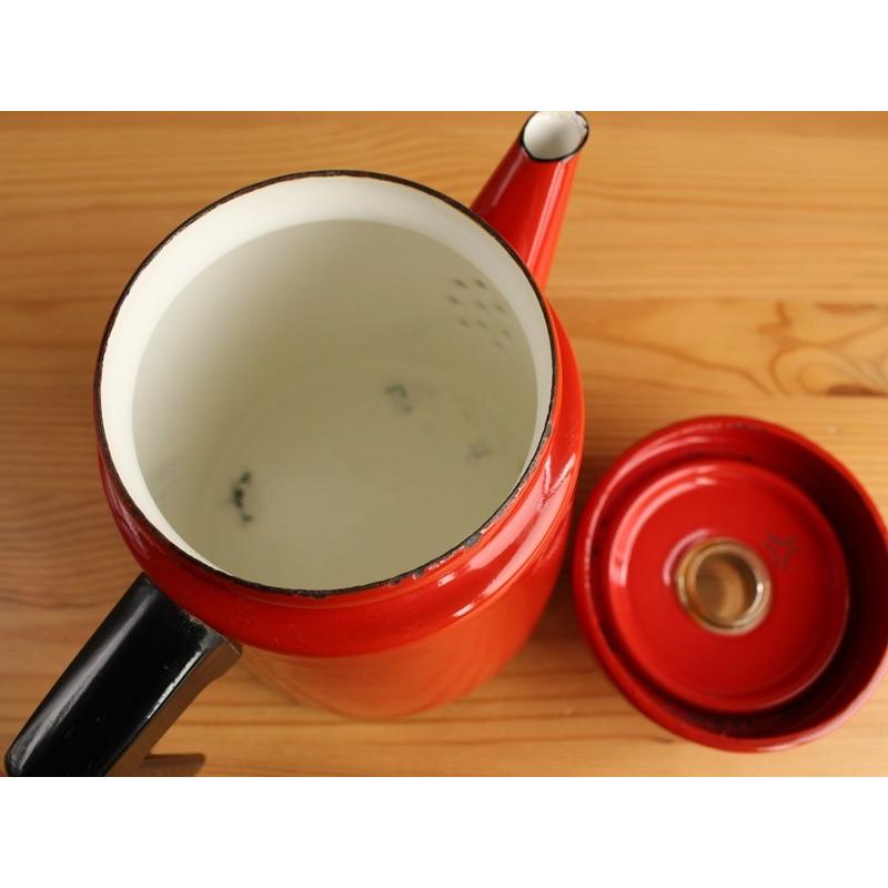 ARABIA（アラビア） フィネル コーヒー ポット レッド アンティ