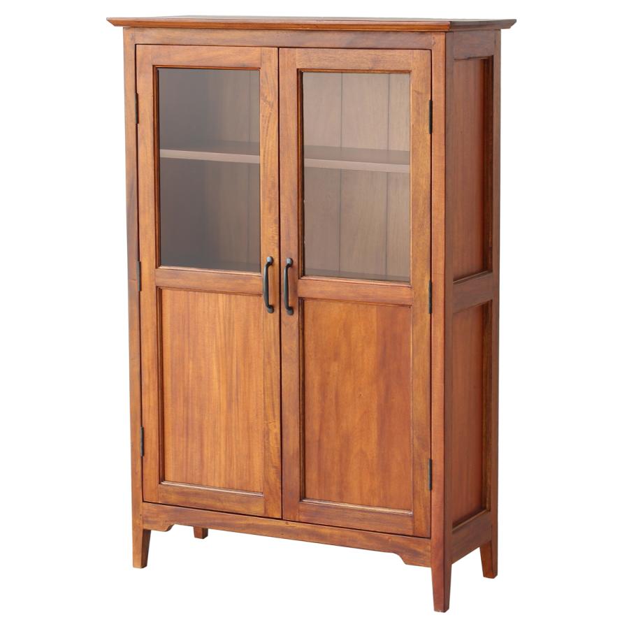 ICHIBA（市場） キャビネット 棚 天然木 マホガニー アンティーク風