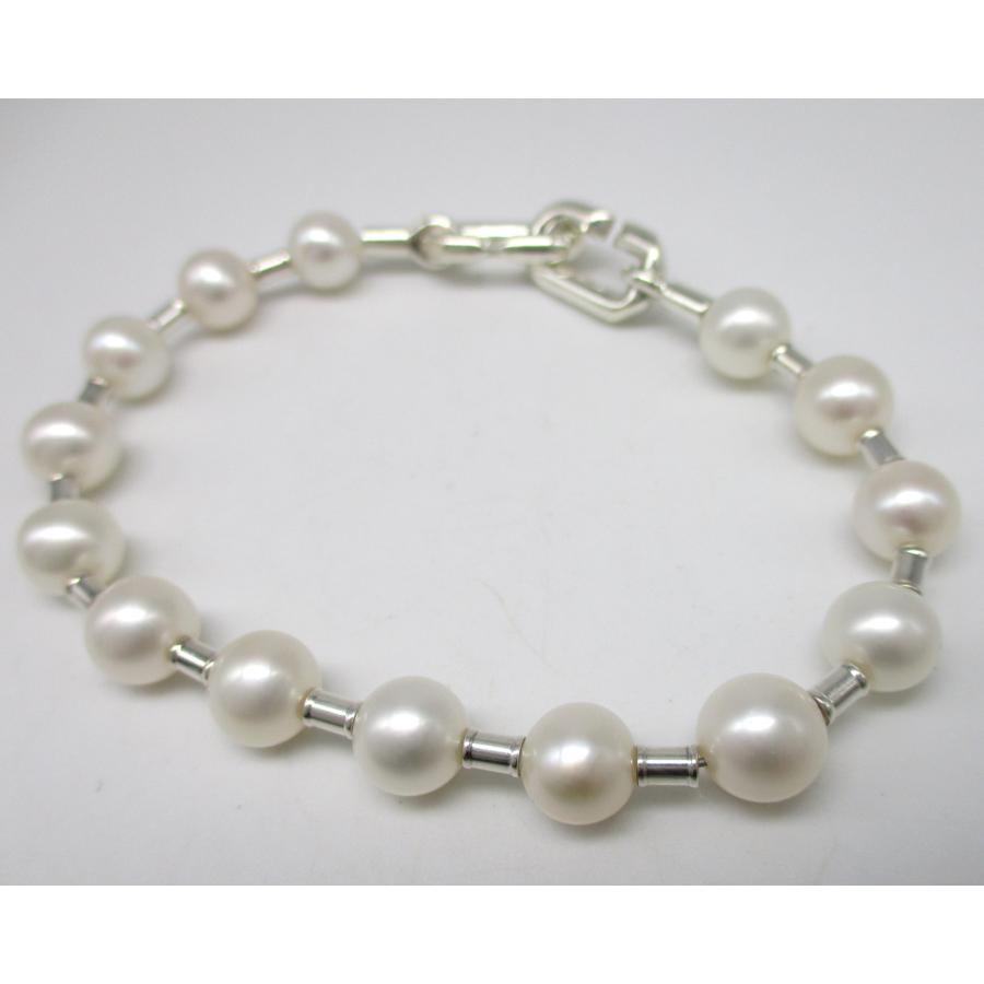 □ティファニー□美品□ハードウェア パール ブレスレット□SV925