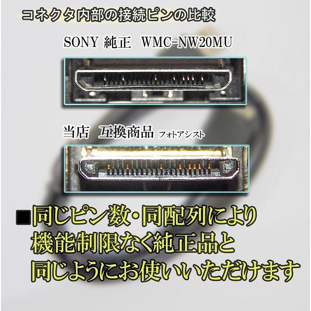 WALKMAN 【互換品】 SONY ソニー 高品質互換 USBケーブル(WM-PORT専用