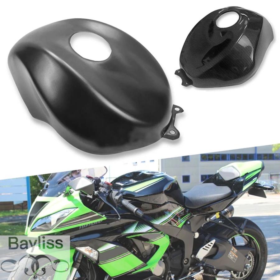 zx6r 2024 タンクカバー ABSプラ 黒 並行輸入品】 バイク ガソリン