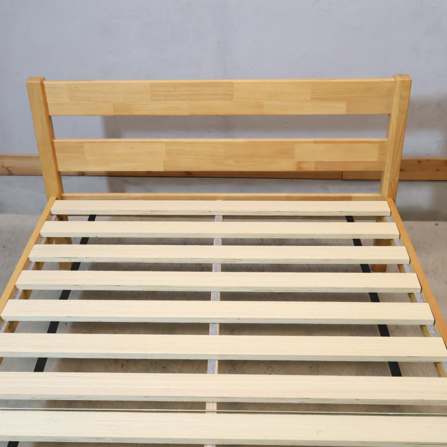 無印良品（MUJI） 木製ベッド セミダブルベッドフレーム ラバーウッド