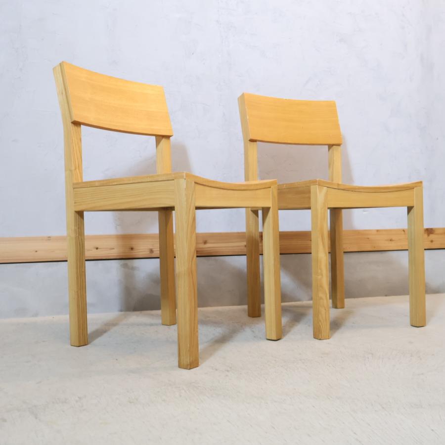 unico ウニコ HUTTE ヒュッテ アッシュ材 ダイニングチェア 2脚セット