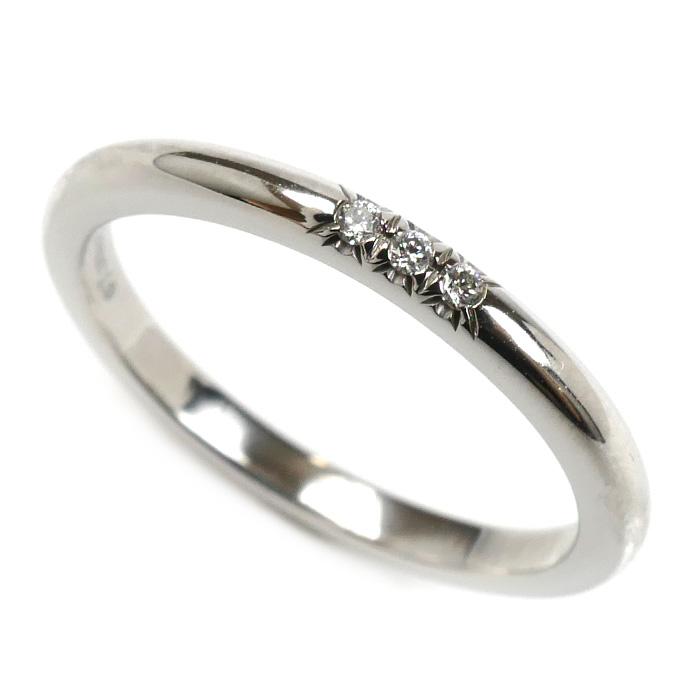 TIFFANY&Co.（ティファニー） Pt950プラチナ ウェディング 3Pダイヤ