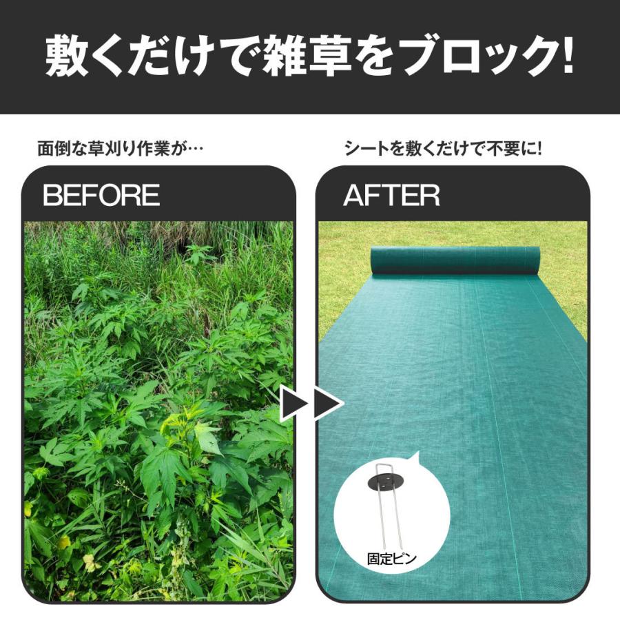 Kmaster 防草シート 1m×30m 農用シート 除草 雑草 芝生 草 DIY 耐用