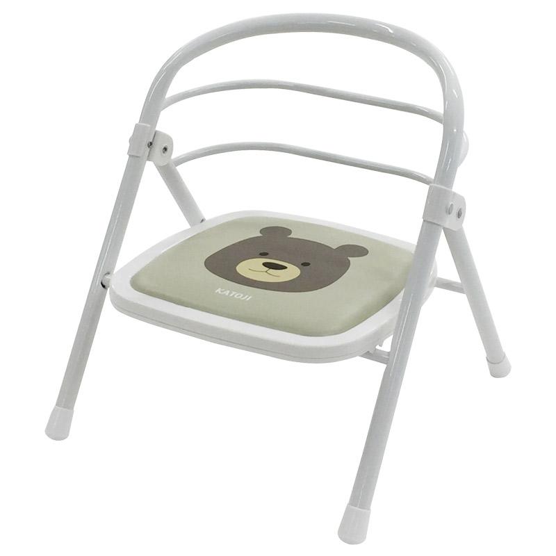 カトージ（KATOJI） ベビーチェア 折りたたみ パイプイス くまの