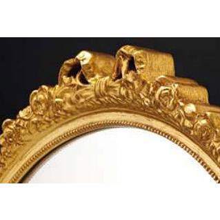 鏡 壁掛け ミラー 壁掛け鏡 ウォールミラー （ゴールド 金 金色