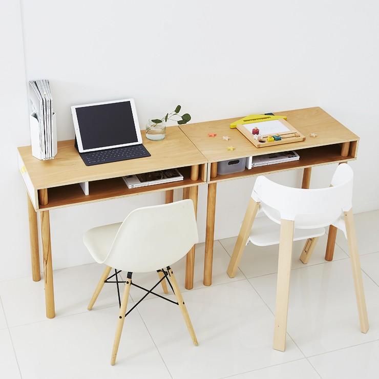 ideaco（イデアコ） コンパクトでスリムな学習机 PLYWOOD Series