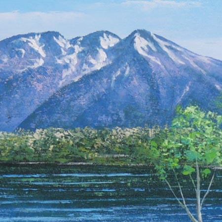 絵画 油絵 尾瀬 F30号 （佐藤俊男） 【海・山】【肉筆】【油絵】【日本