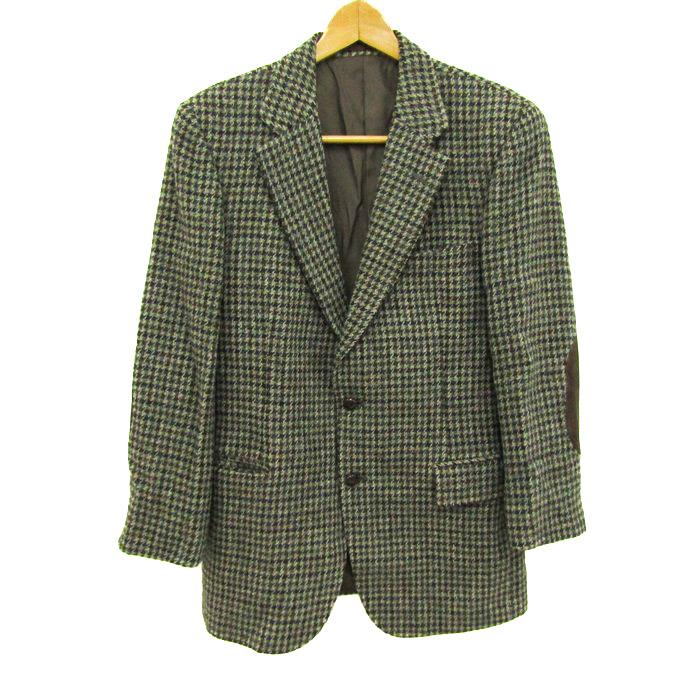 バーバリーズ テーラードジャケット アウター 千鳥格子柄 エルボー