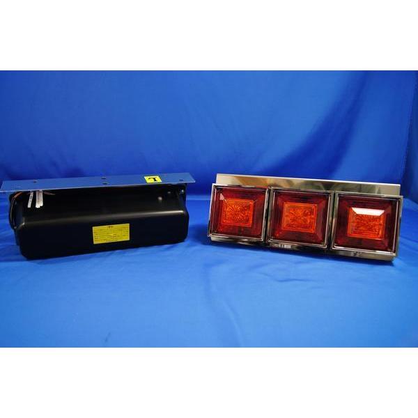 ジェットイノウエ 角型3連フラッシュテールランプ 小型リレー付き
