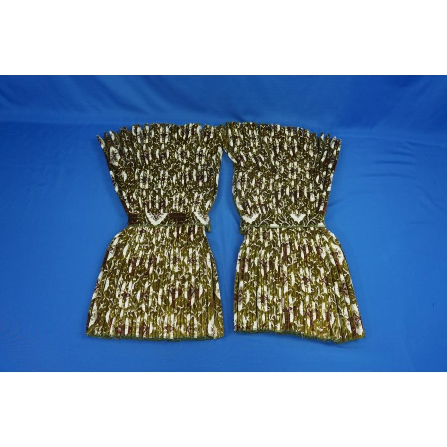 大花束 仮眠カーテンセット 横2400mm×縦800mm 両面仕様 グリーン