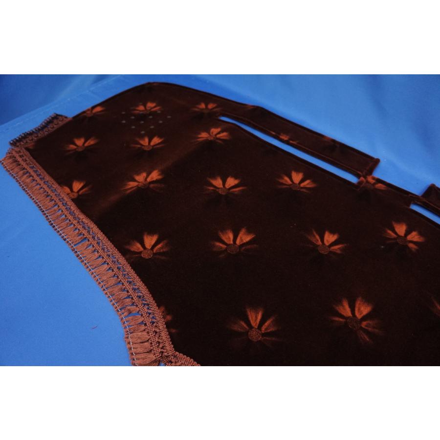 17レンジャー用 モケットフラワー コスモス ダッシュマット ブラウン