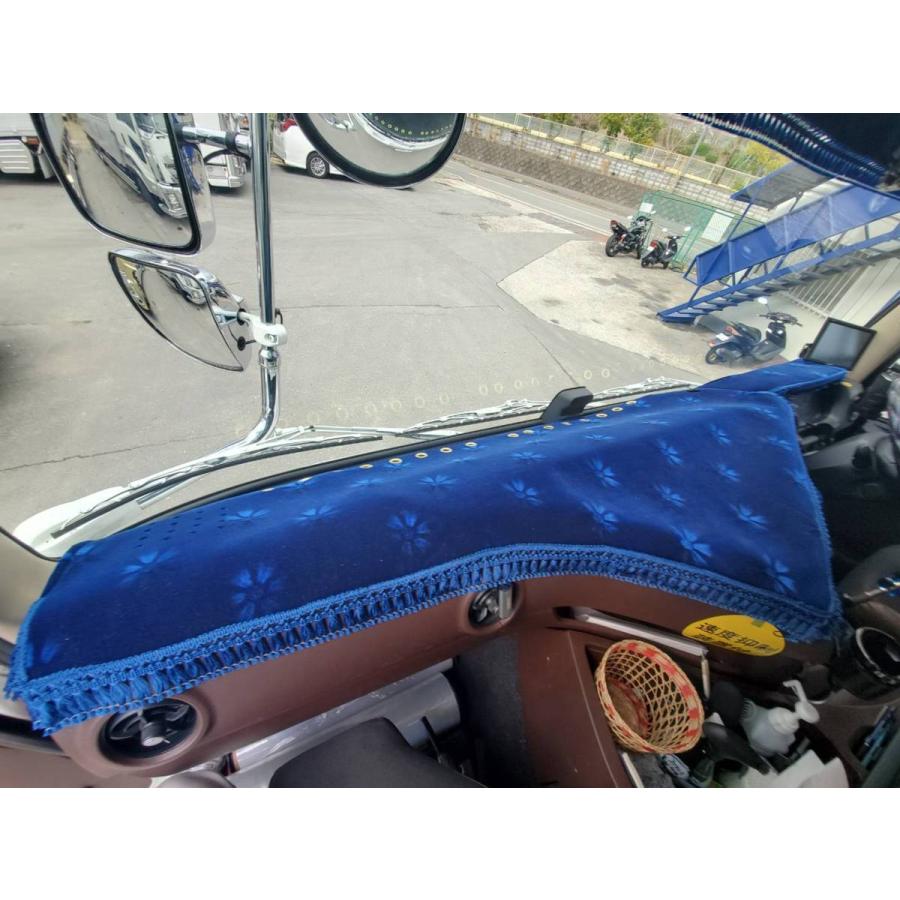 17プロフィア用 モケットフラワー コスモス ダッシュマット グリーン