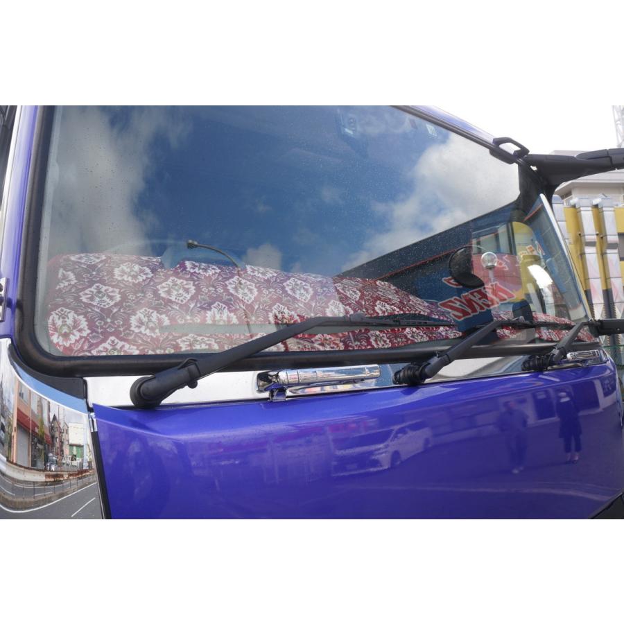 三菱NEWファイター用 新格子 縦柄 ダッシュマット グリーン