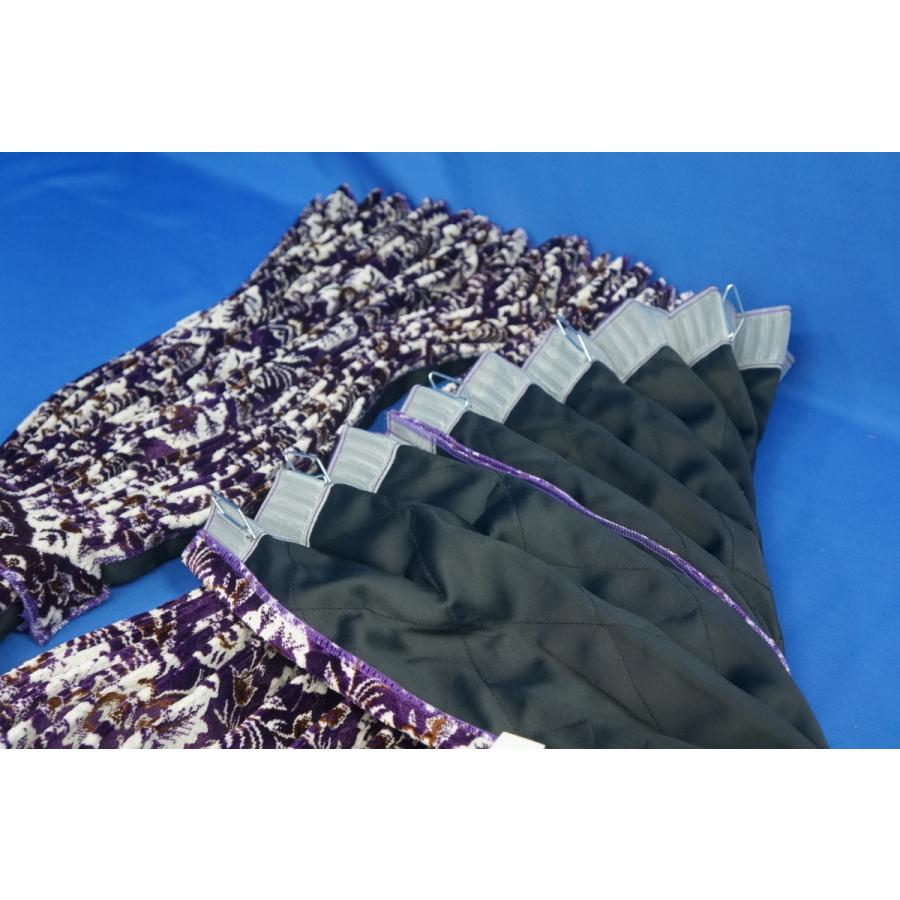 新格子 アコーディオン式 標準ルーフ用 センターカーテン 横1300mm