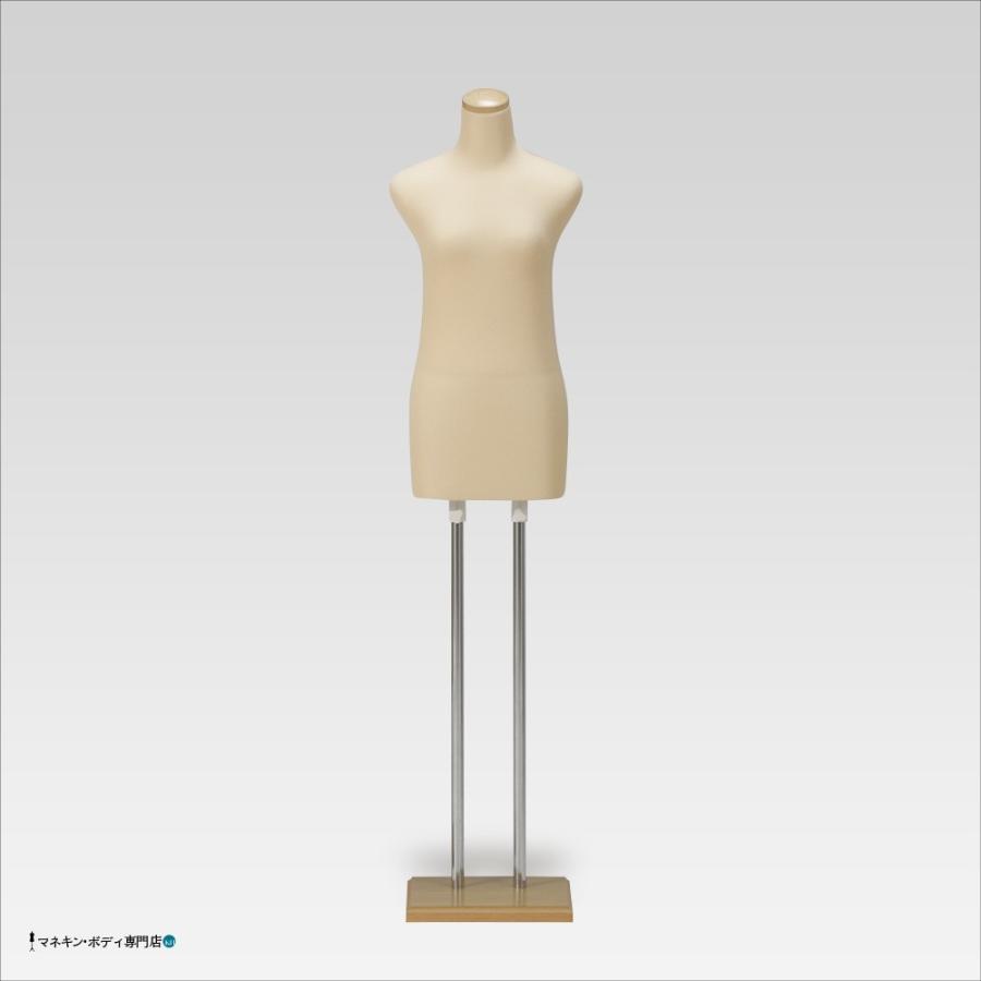 和装ボディ（腕なし＋木製台）着付練習 マネキン 女性 軽量 ベージュ