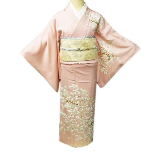FINAL PRICE ／ 特選 訪問着 着物 中古 正絹 袷 フォーマル 松 梅 桜