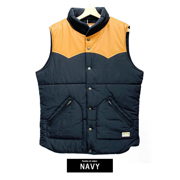 中綿ベスト メンズ 大きいサイズ PUレザー 切替 ハイネック ブルゾン