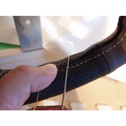 86 純正ステアリング本革巻き替えキット トリコローレエクスチェンジ