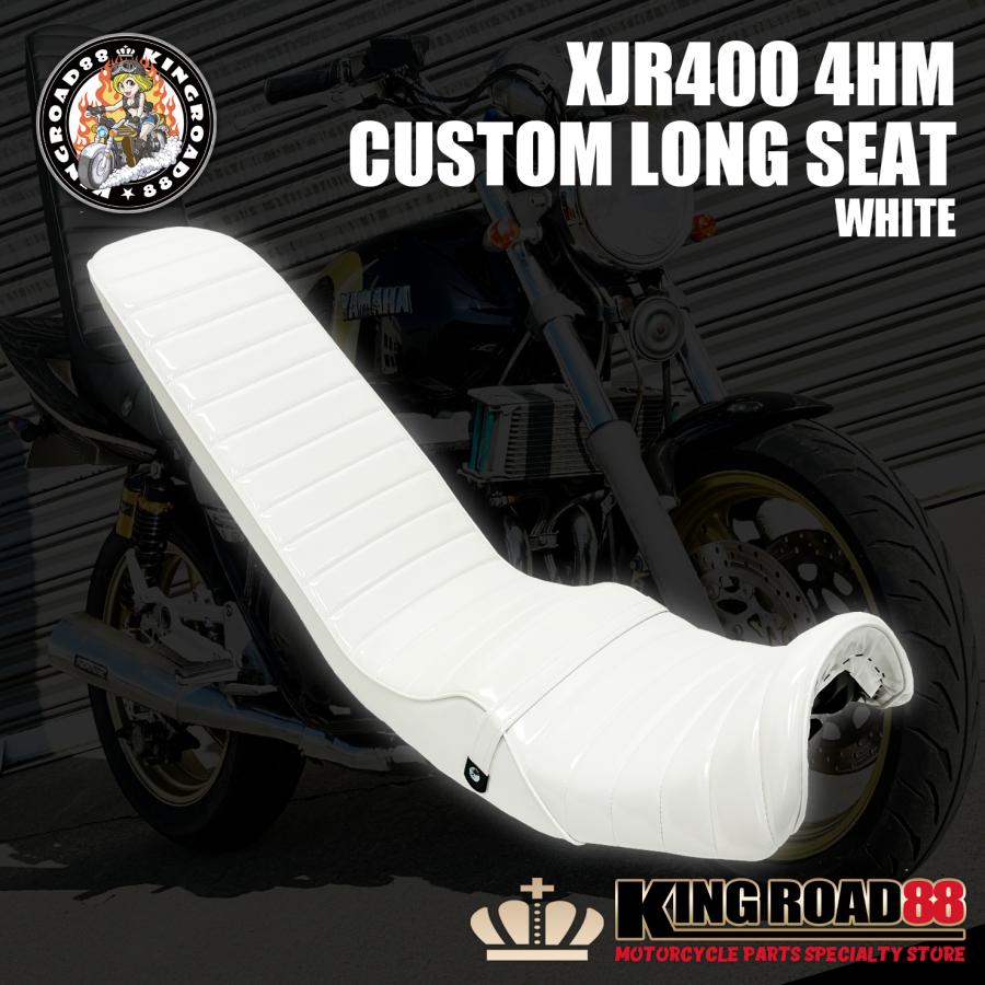 三段シート XJR400 前期 4HM KingRoad88 エナメル ホワイト 3段シート