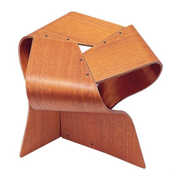 天童木工 マッシュルームスツール ホワイトアッシュ板目（ナチュラル