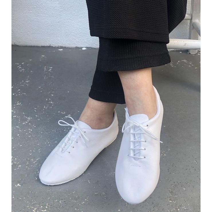 英国製 クラウン ジャズシューズ 皮革シューズ 牛革 ホワイト 白