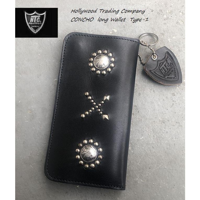 HTC コンチョ 5セント硬貨 インディアンヘッド スタッズ ウォレット 長