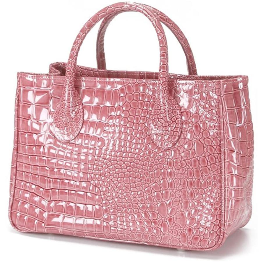 しずえ！極美品❣️高級クロコダイルシャイニング加工トートバック