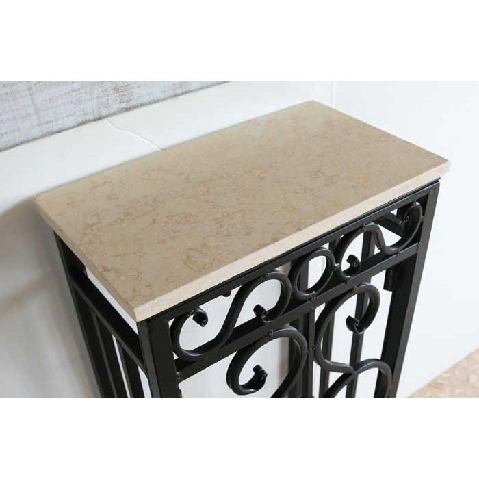 コンソールテーブル 大理石 テーブル 花台 ロートアイアン
