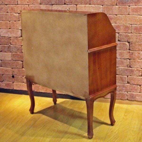 ライティングデスク 木製 象嵌 猫脚 机 チェスト イタリア製