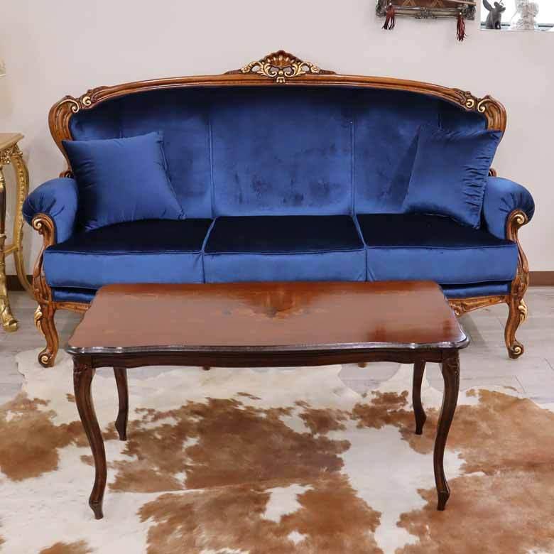 イタリア リビングテーブル 長方形 象嵌 100cm センターテーブル ロー