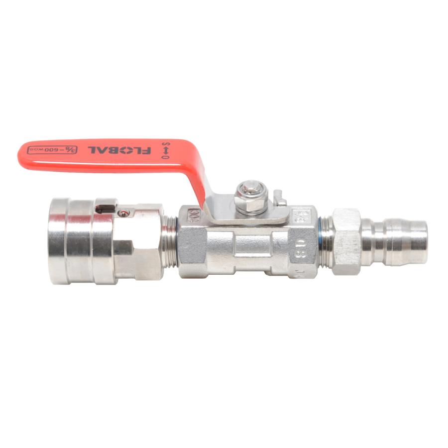 カプラ付きバルブ（3/8ワンタッチカプラー仕様） 精和産業・フルテック