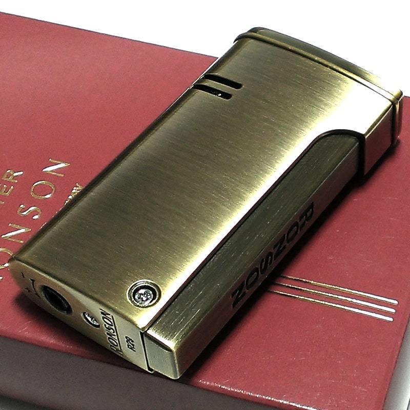 RONSON ターボライター ガス ロンジェット ブラスサテン ロンソン