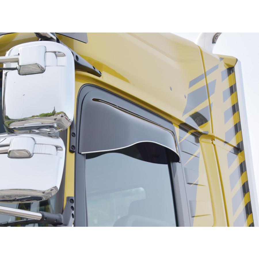 AWV ワイドロング ドアバイザー 17スーパーグレート用 ブラック