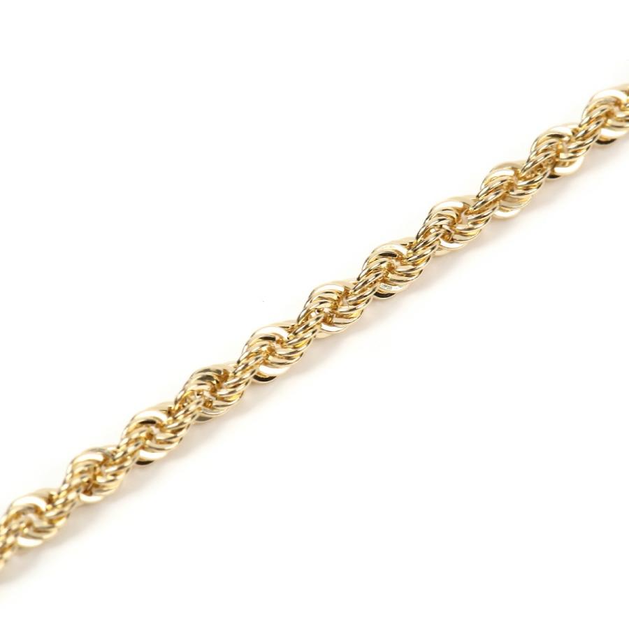 18金 ブレスレット パイプ ロープ チェーン レディース メンズ