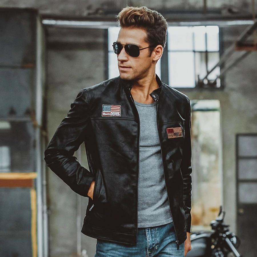 送料無料!】全2色 9サイズ メンズ ピッグスキン ワッペン ジェニュイン