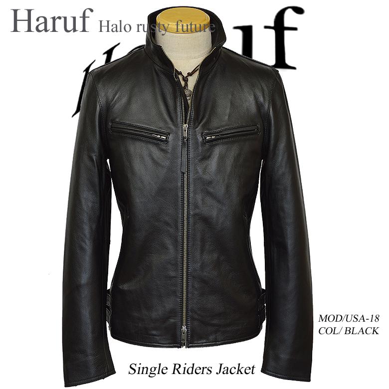 Haruf（ハルフ） 革ジャン レザージャケット メンズ 本革 ライダース