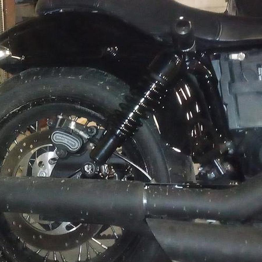 Drag Specialties リアサスペンション 13インチ (ブラック) ダイナ