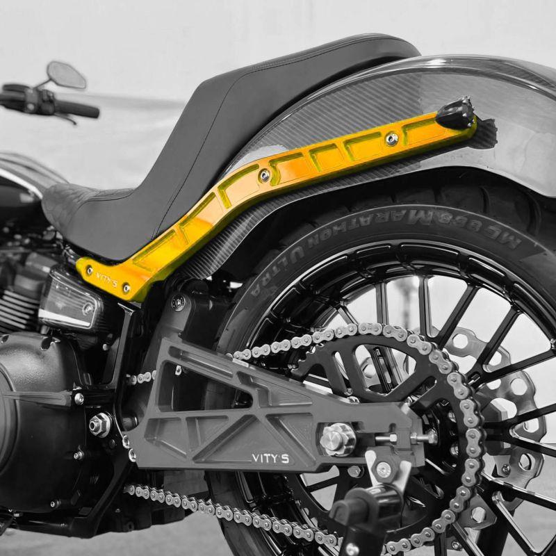 M8ローライダー/S/ST リアフェンダー マウント ストラット ゴールド