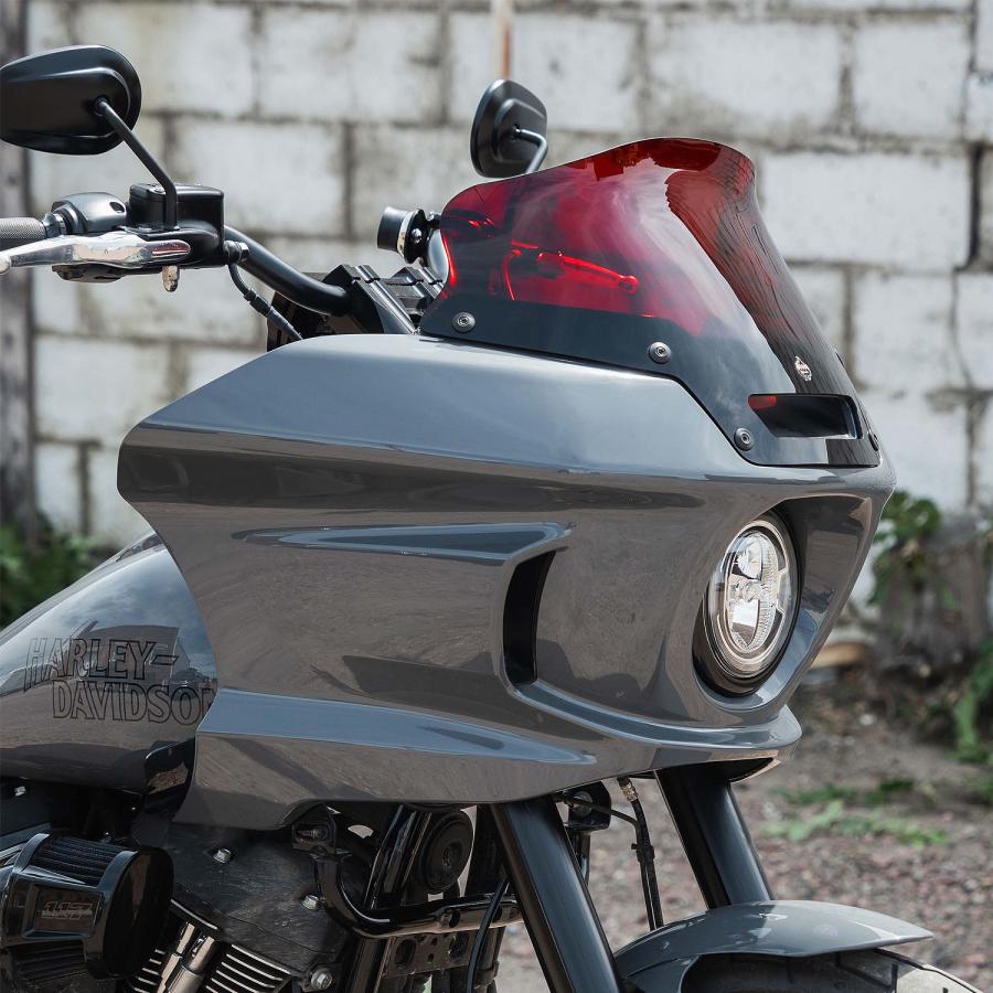 KLOCK Werks KOLOR FLARE ウインドシールド 6インチ レッド FXLRST