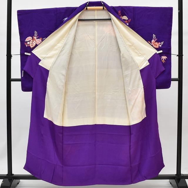 アンティーク 訪問着 中古 単品 正絹 金駒刺繍 仕立て上がり