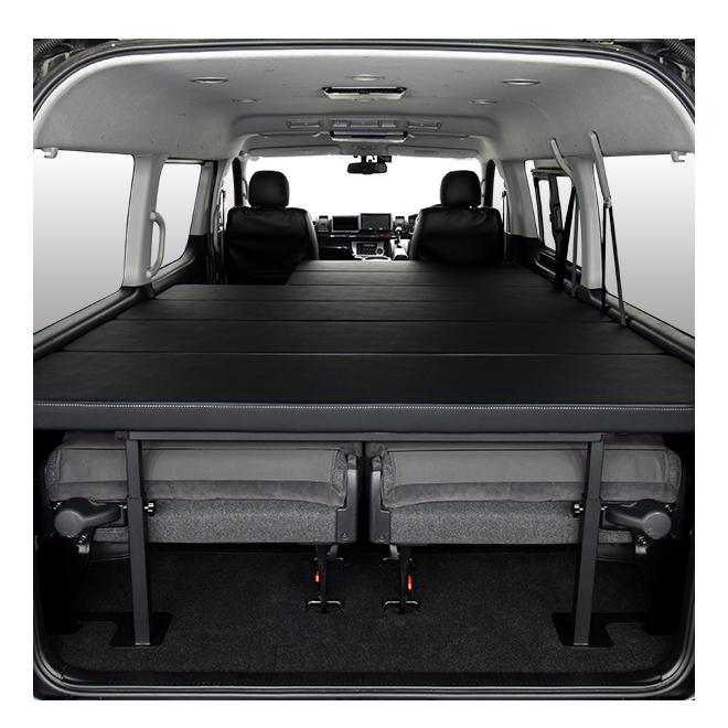 ハイエース ワゴンGL m.flat フルタイプ ベッドキット レザータイプ