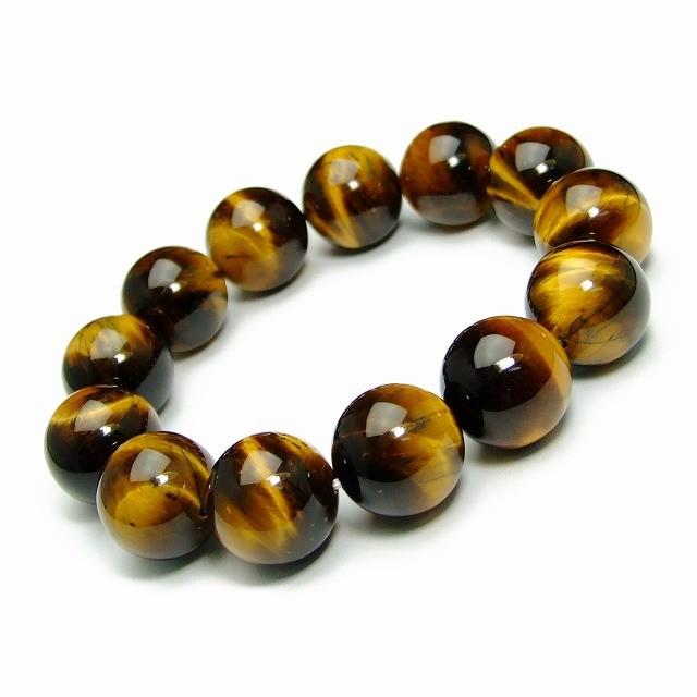 ≪32386≫○鑑別済・本物保証○16mm○タイガーアイ○黄虎目