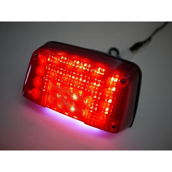 GSX400インパルス用LEDテールランプ レッドレンズGK79A ナンバー灯付き