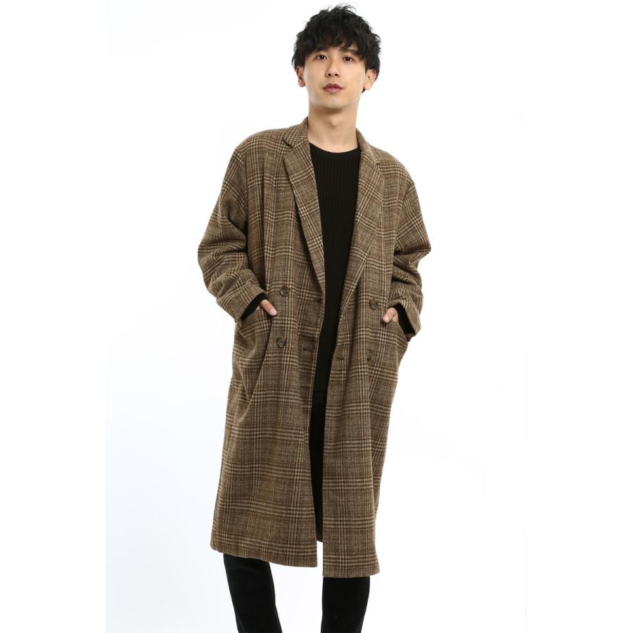 improves（インプローブス） チェスターコート メンズ グレンチェック