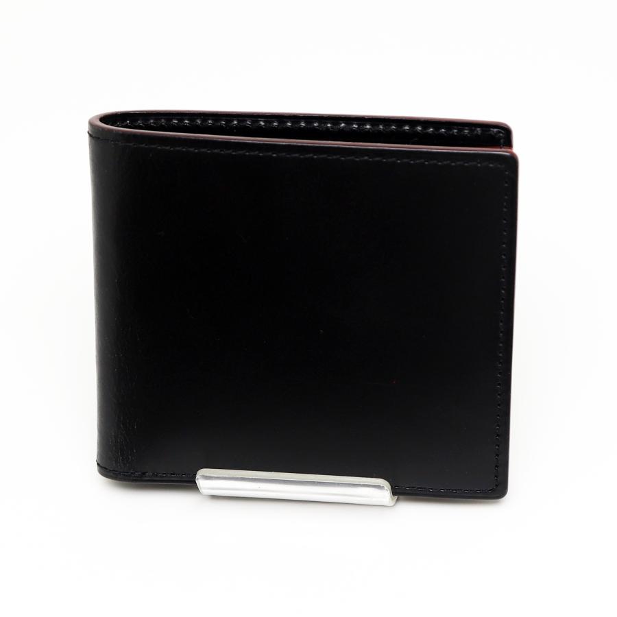 GANZO（ガンゾ） 中古品 二つ折り財布 GUD2 ブラック イタリアレザー