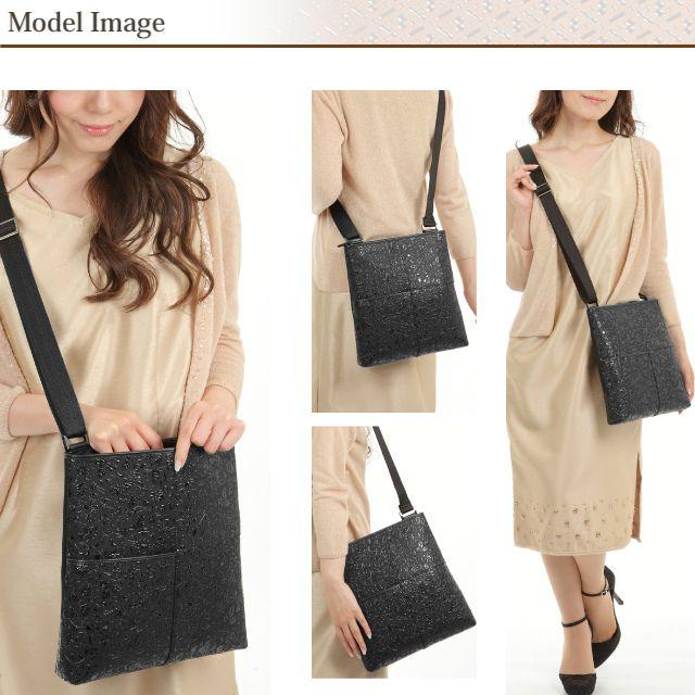 印傳屋（INDEN-YA） 卒業祝い ショルダーバッグ 印伝 斜め掛け 本革 和