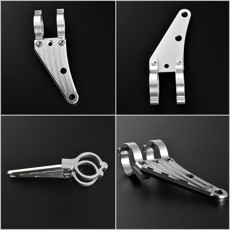 バイク FZ400N アルミ削り出し ヘッドライトステー フロントフォーク