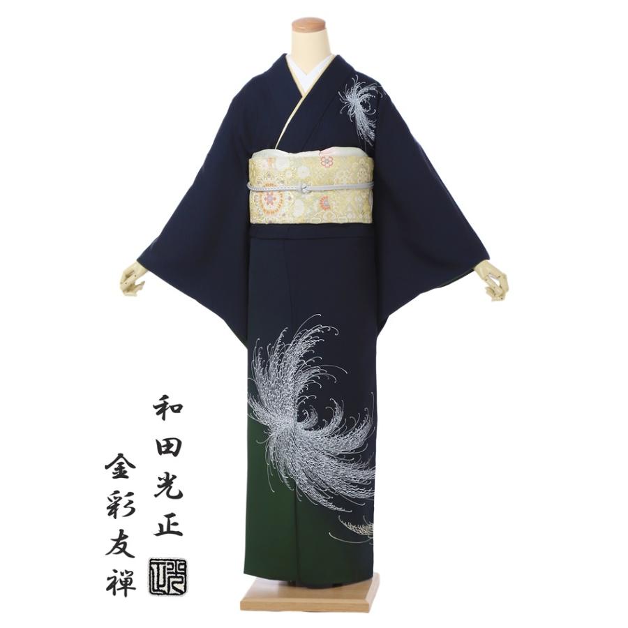 1月展」 No.2712 正絹作家物金銀彩訪問着 落款 美品 25周年セール